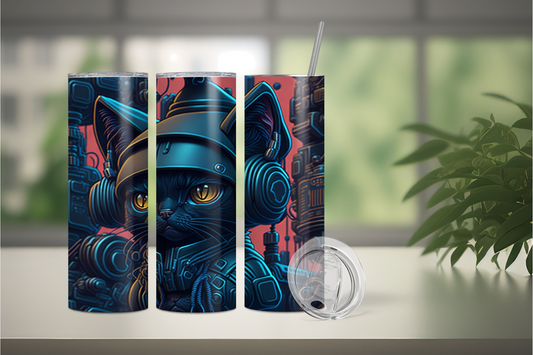 Black Cat 4 Stainless steel tumbler