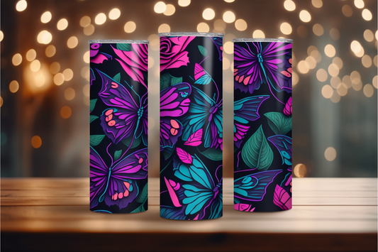 Butterflies 1 Stainless steel tumbler