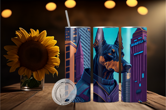 Doberman Pinschers 1 Stainless steel tumbler