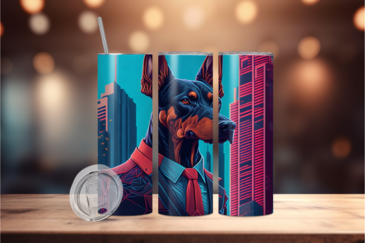 Doberman Pinschers 2 Stainless steel tumbler