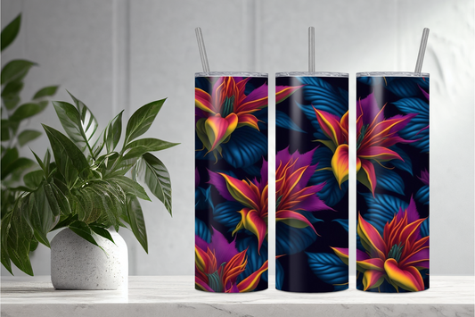 Fiery Bromeliad 1 Stainless steel tumbler