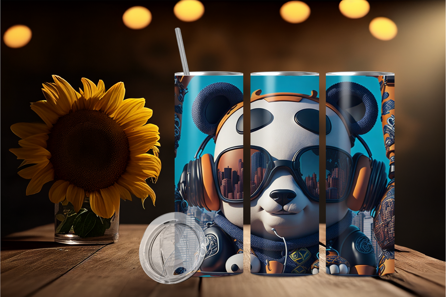 Panda 1 Stainless steel tumbler