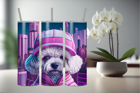 Poodle 1 Stainless steel tumbler