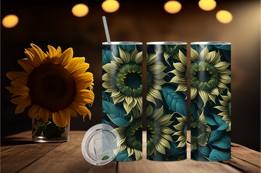 Sunflower 1 Stainless steel tumbler