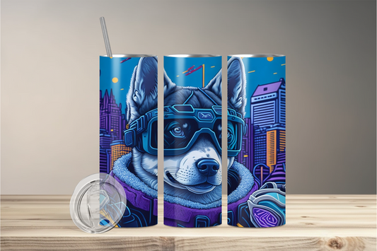 Siberian Huskies 1 Stainless steel tumbler