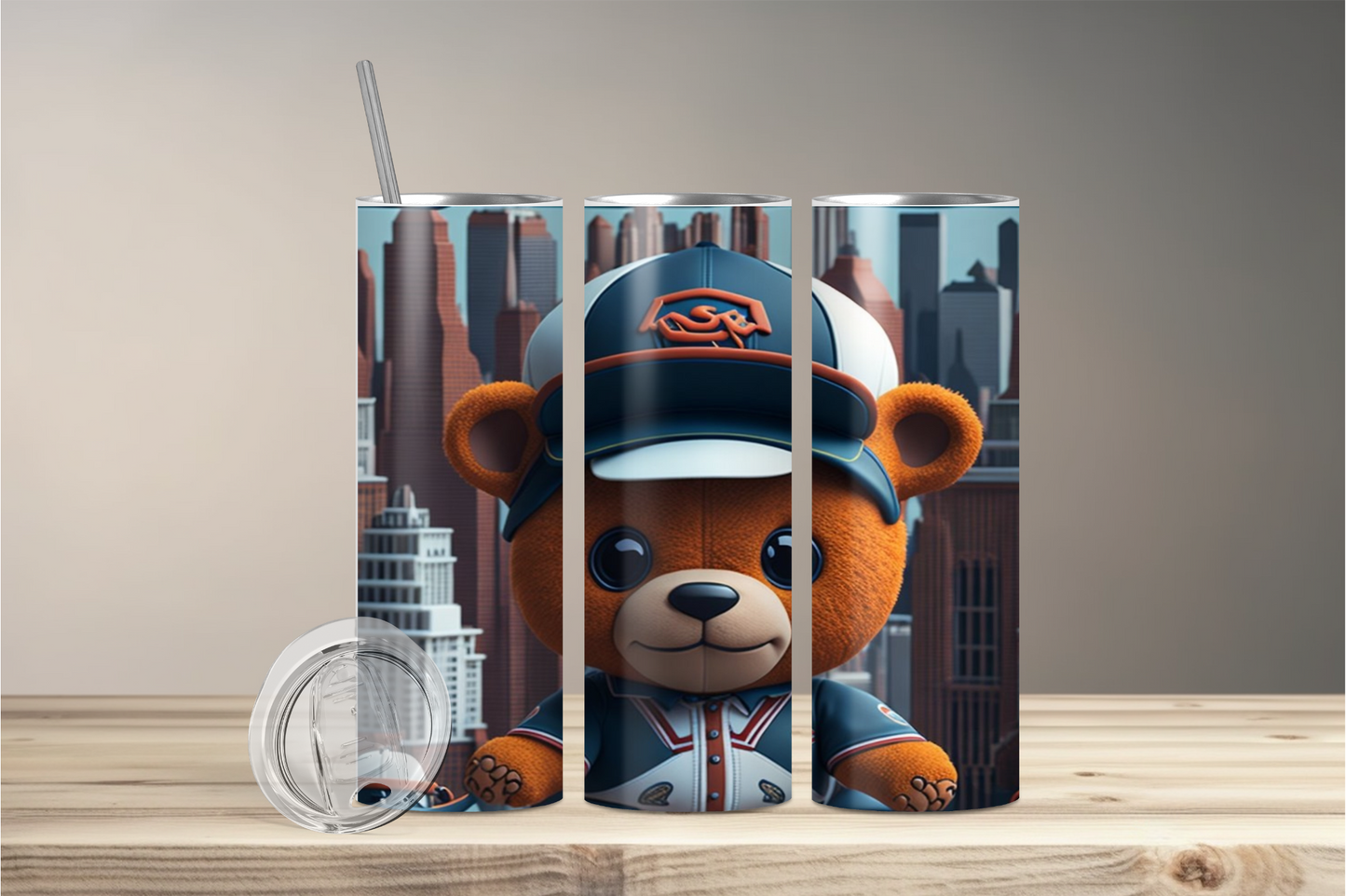 Teddy Bear 1 Stainless steel tumbler