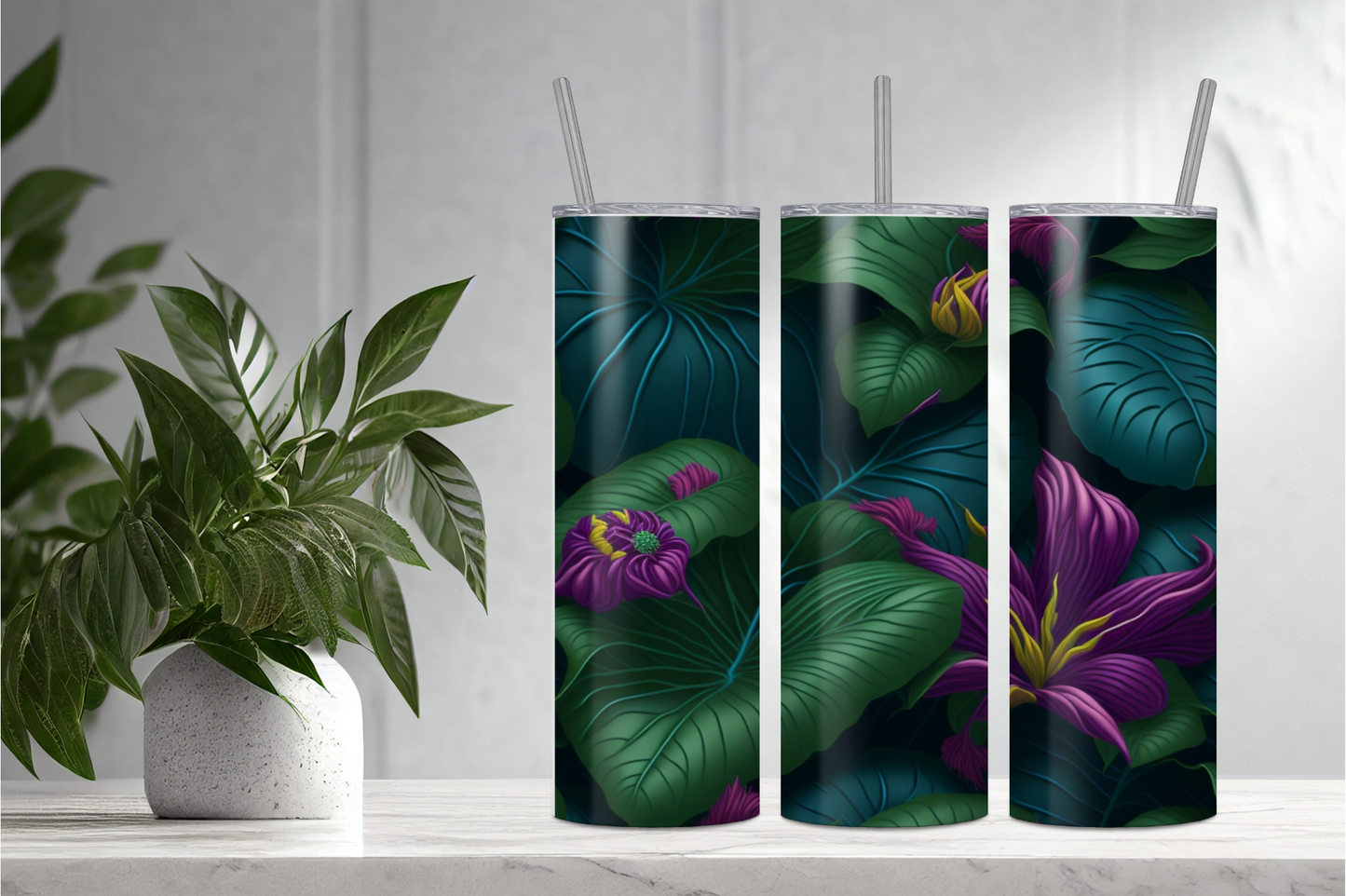 Tropical 1 Stainless steel tumbler