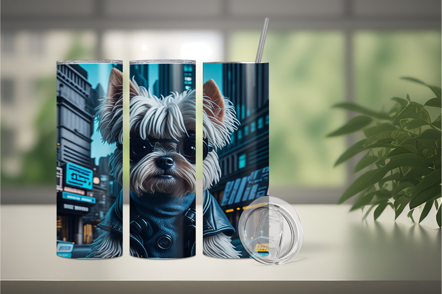 Yorkshire Terriers 2 Stainless steel tumbler