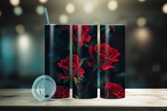 Rose 2 Stainless steel tumbler