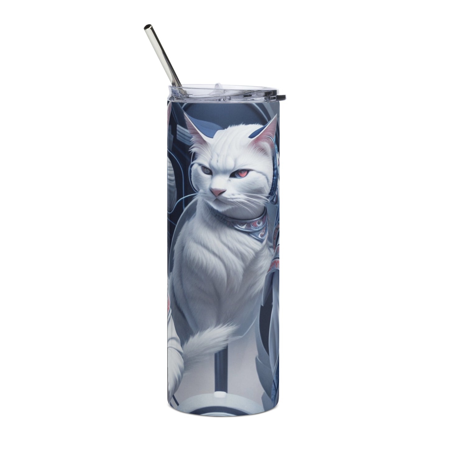 White Cat 3 Stainless steel tumbler