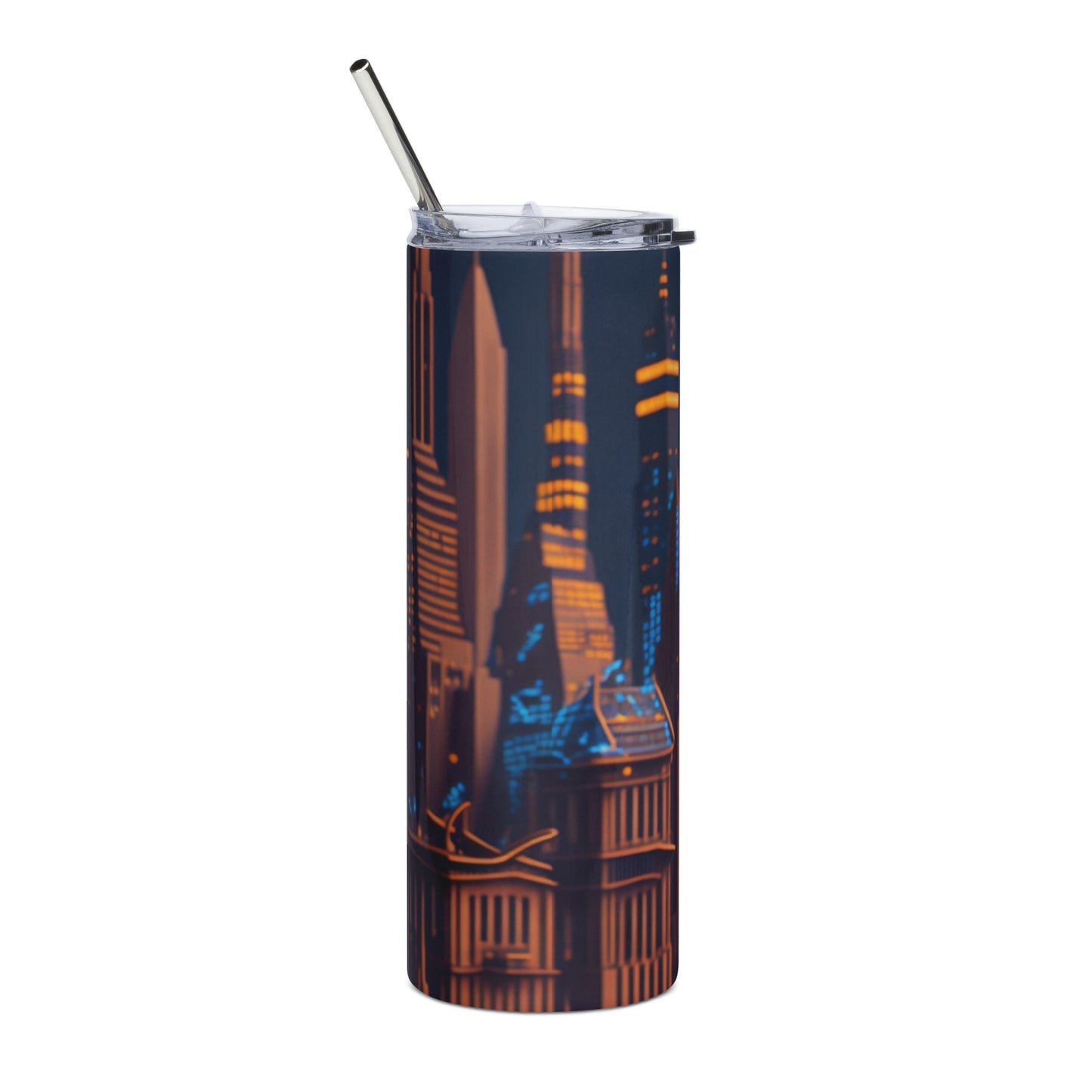 Brown Cat 1 Stainless steel tumbler