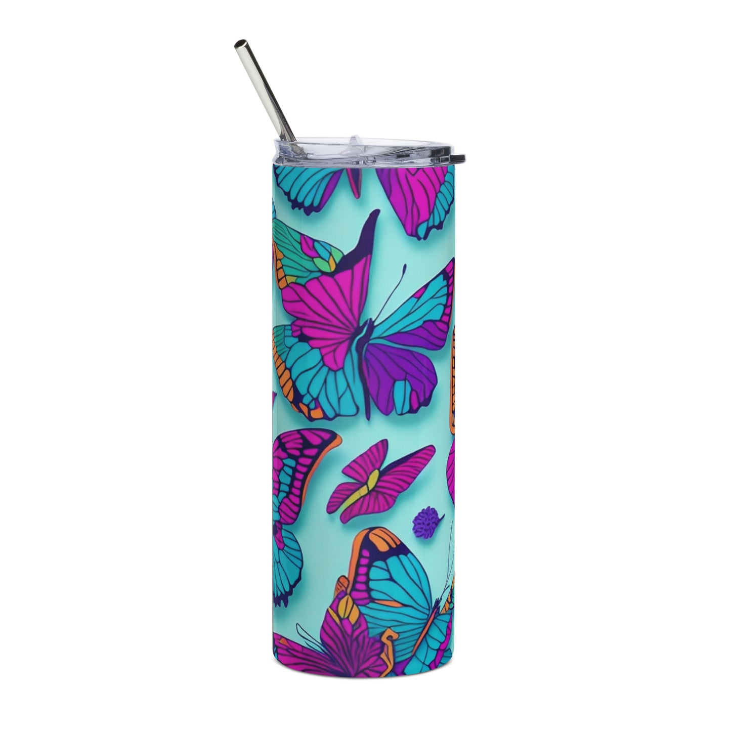 Butterflies 4 Stainless steel tumbler