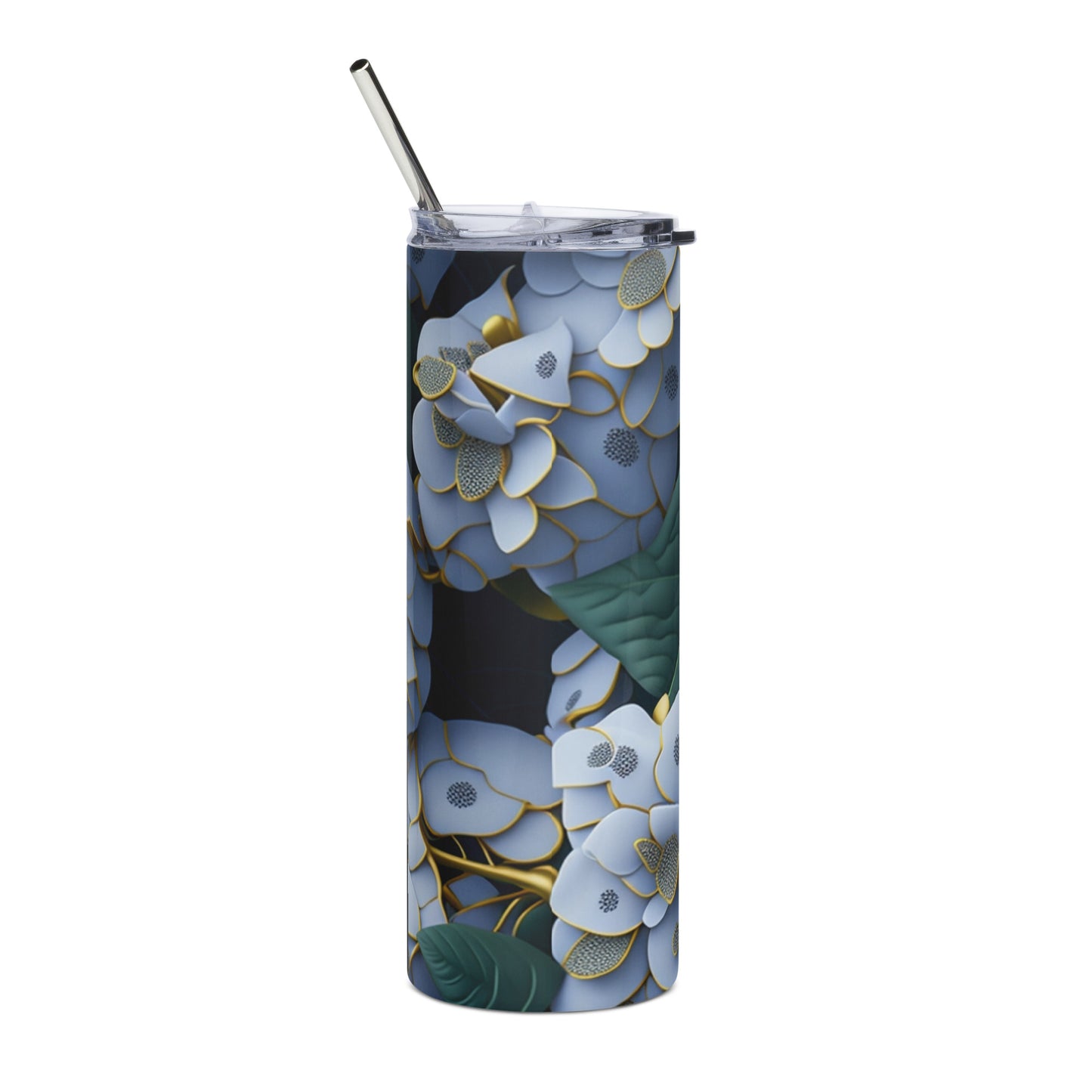 Hydrangea 1 Stainless steel tumbler