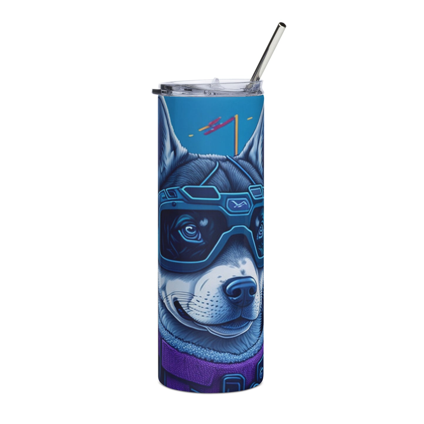 Siberian Huskies 1 Stainless steel tumbler