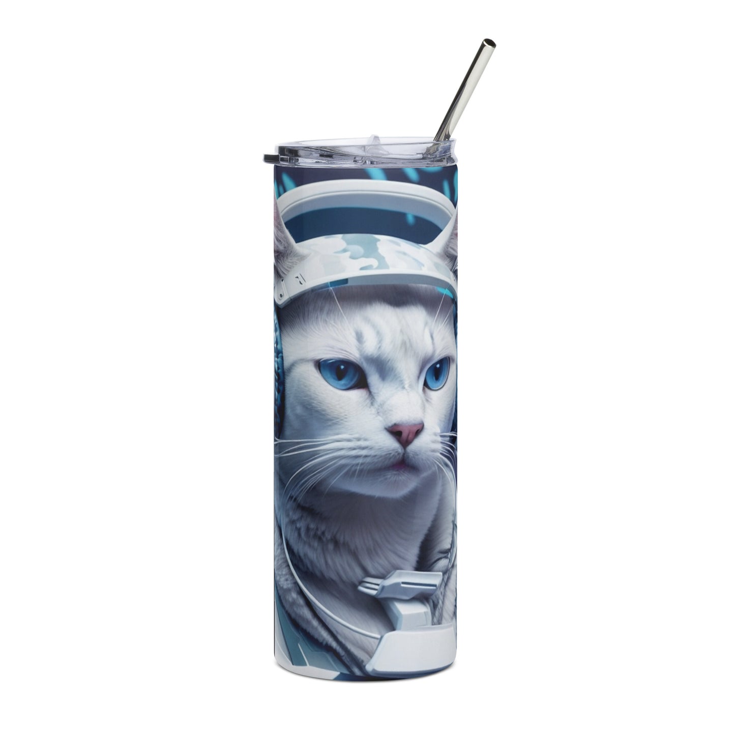 White Cat 1 Stainless steel tumbler