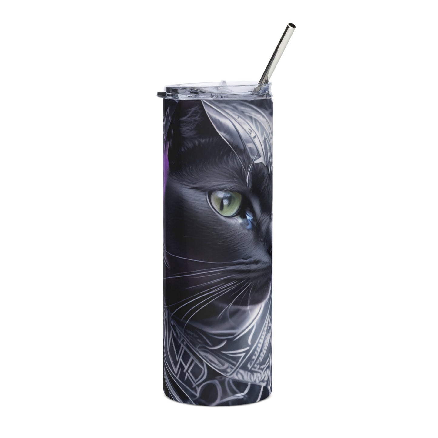 Grey Cat 1 Stainless steel tumbler