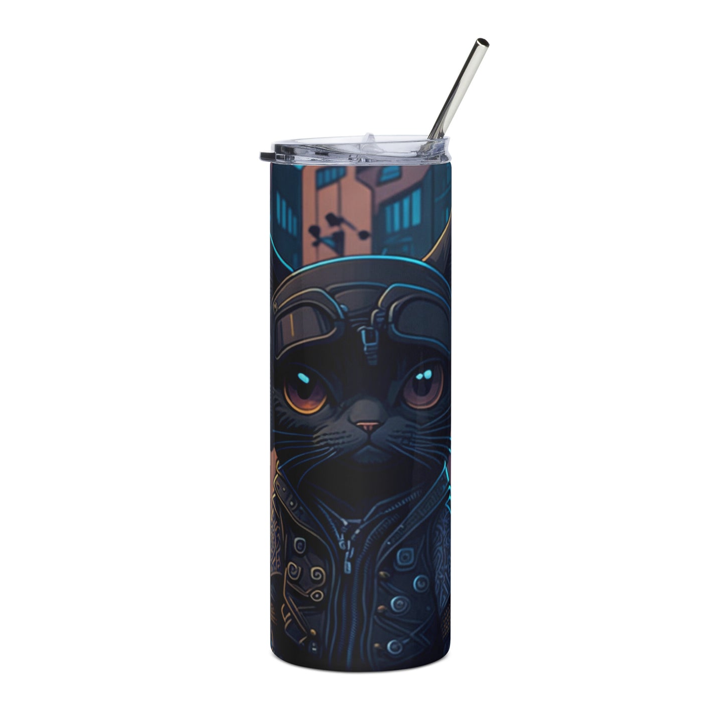 Black Cat 5 Stainless steel tumbler