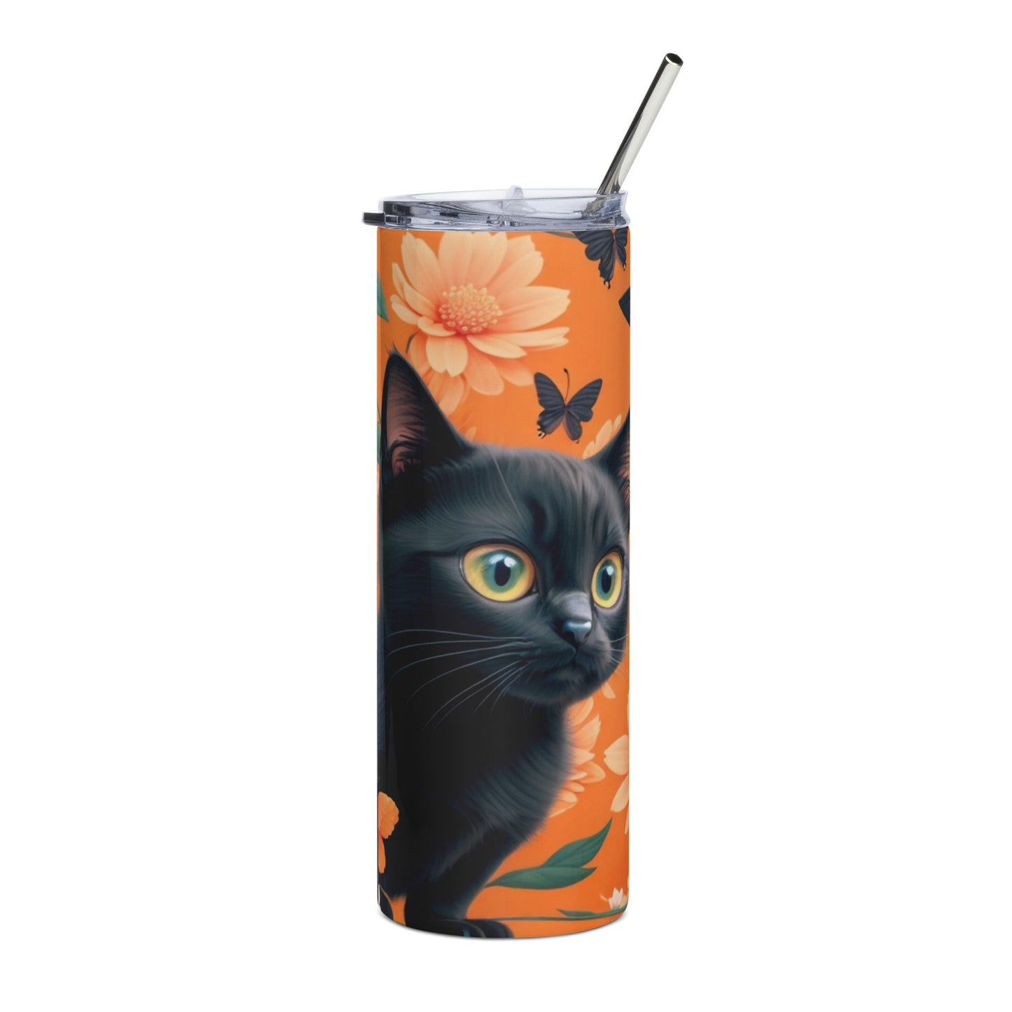 Black Cat 3 Stainless steel tumbler