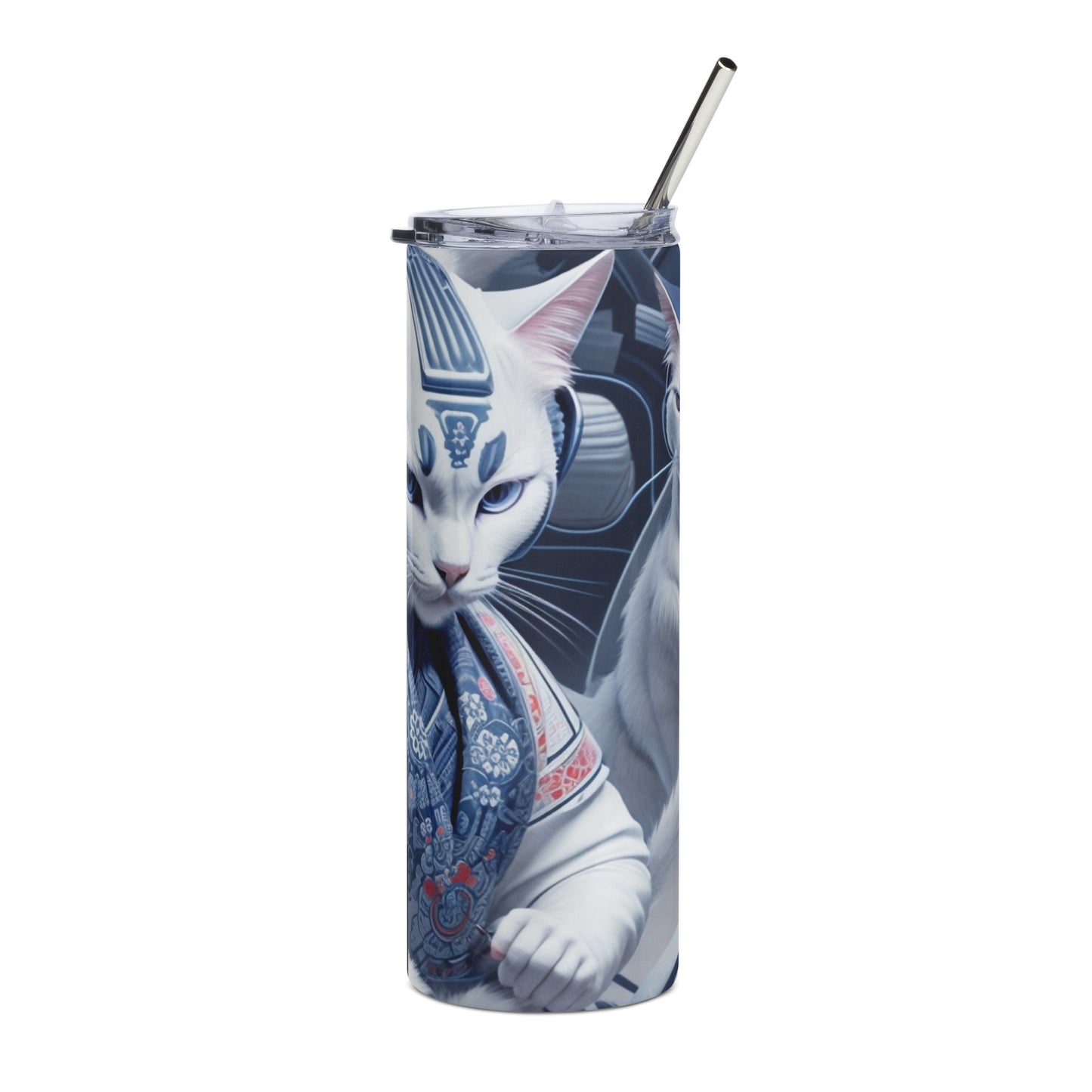 White Cat 3 Stainless steel tumbler