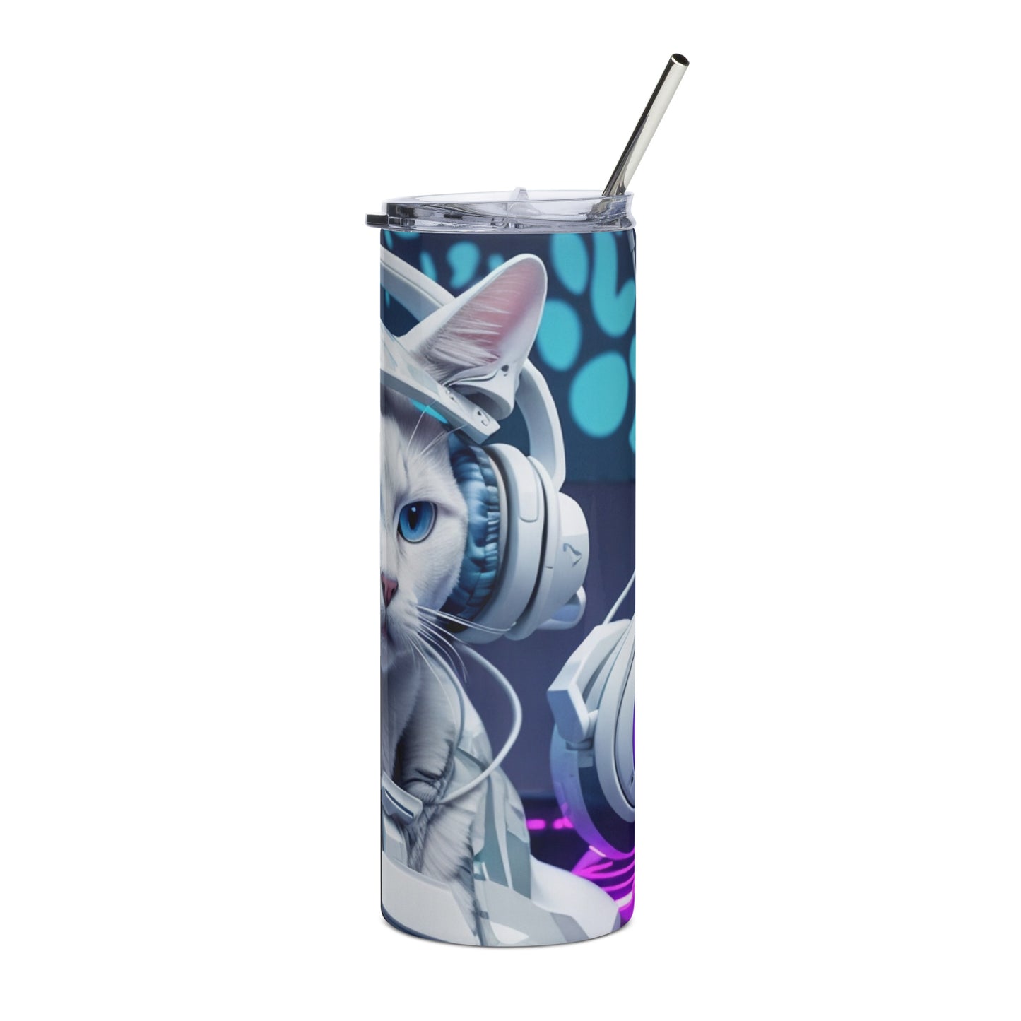 White Cat 1 Stainless steel tumbler