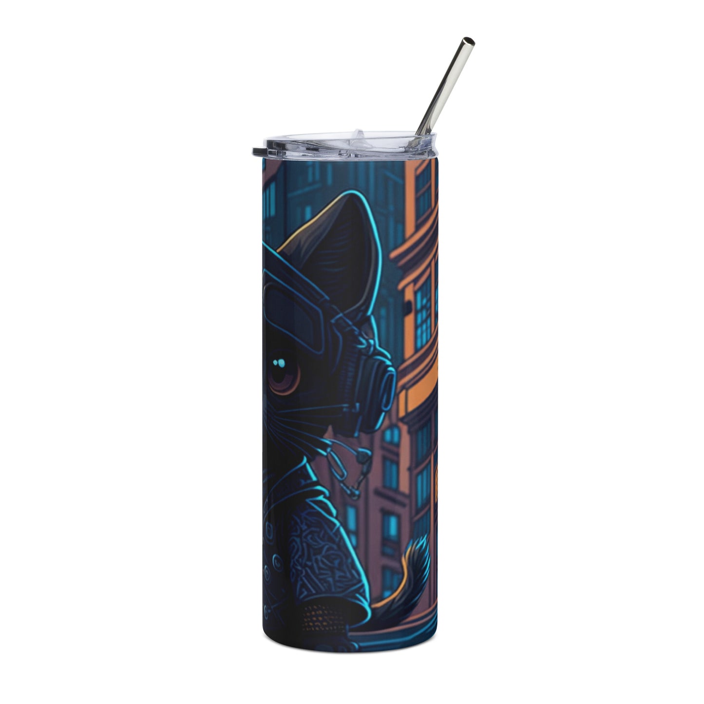 Black Cat 5 Stainless steel tumbler