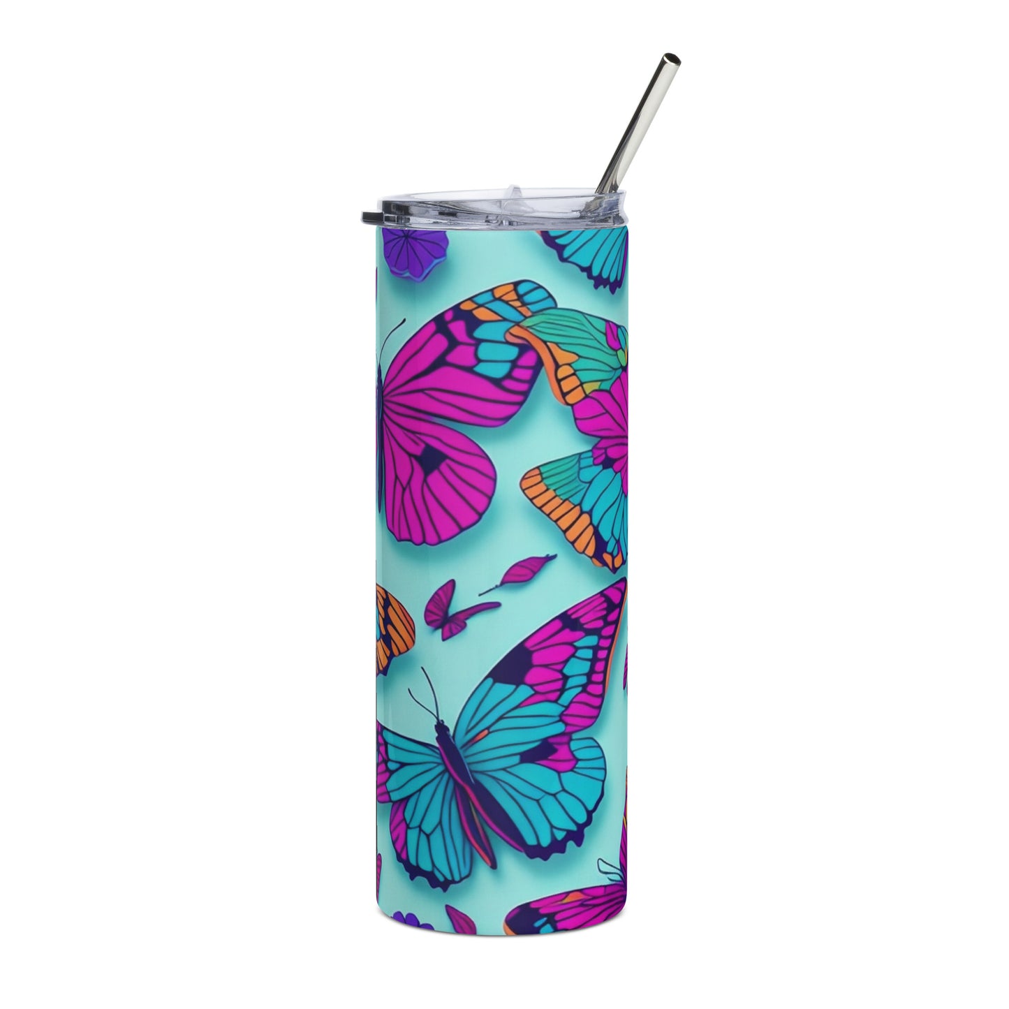 Butterflies 4 Stainless steel tumbler