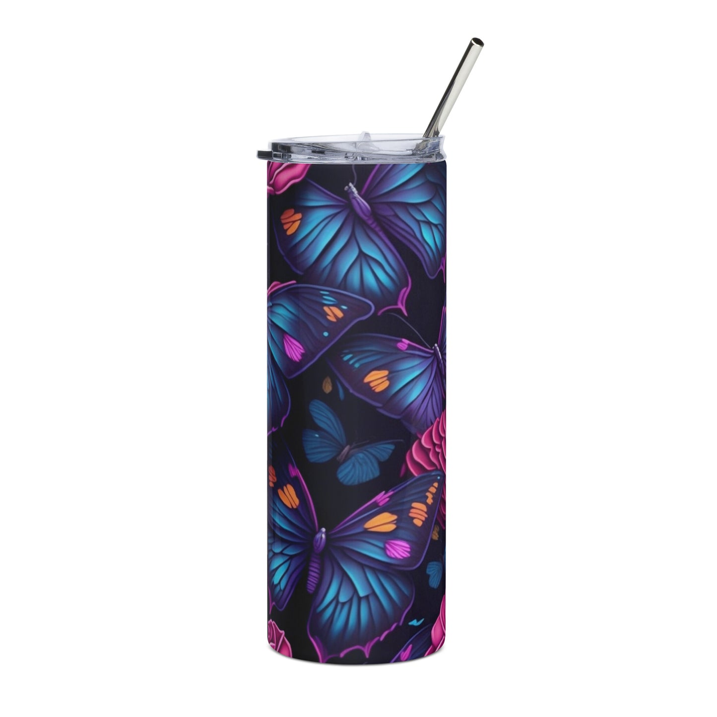 Butterflies 3 Stainless steel tumbler