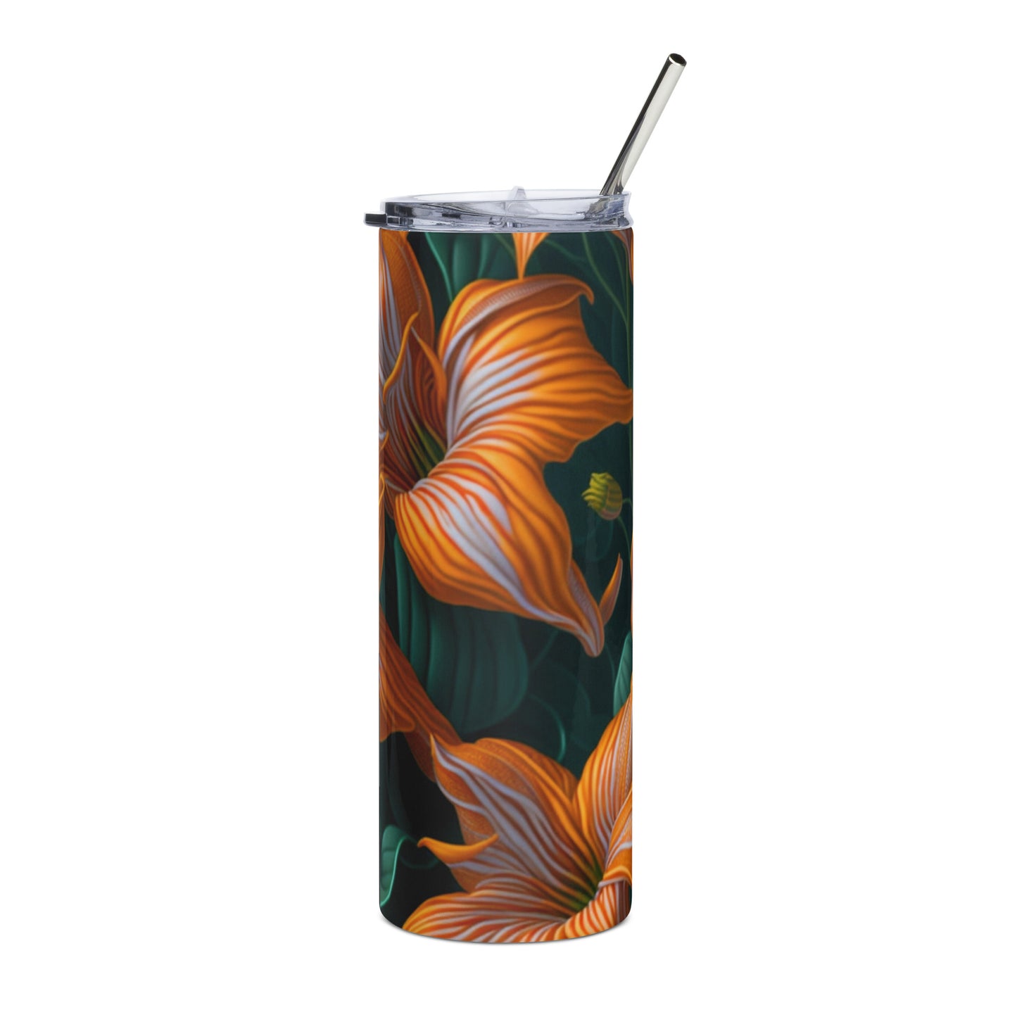 Lilies 1 Stainless steel tumbler