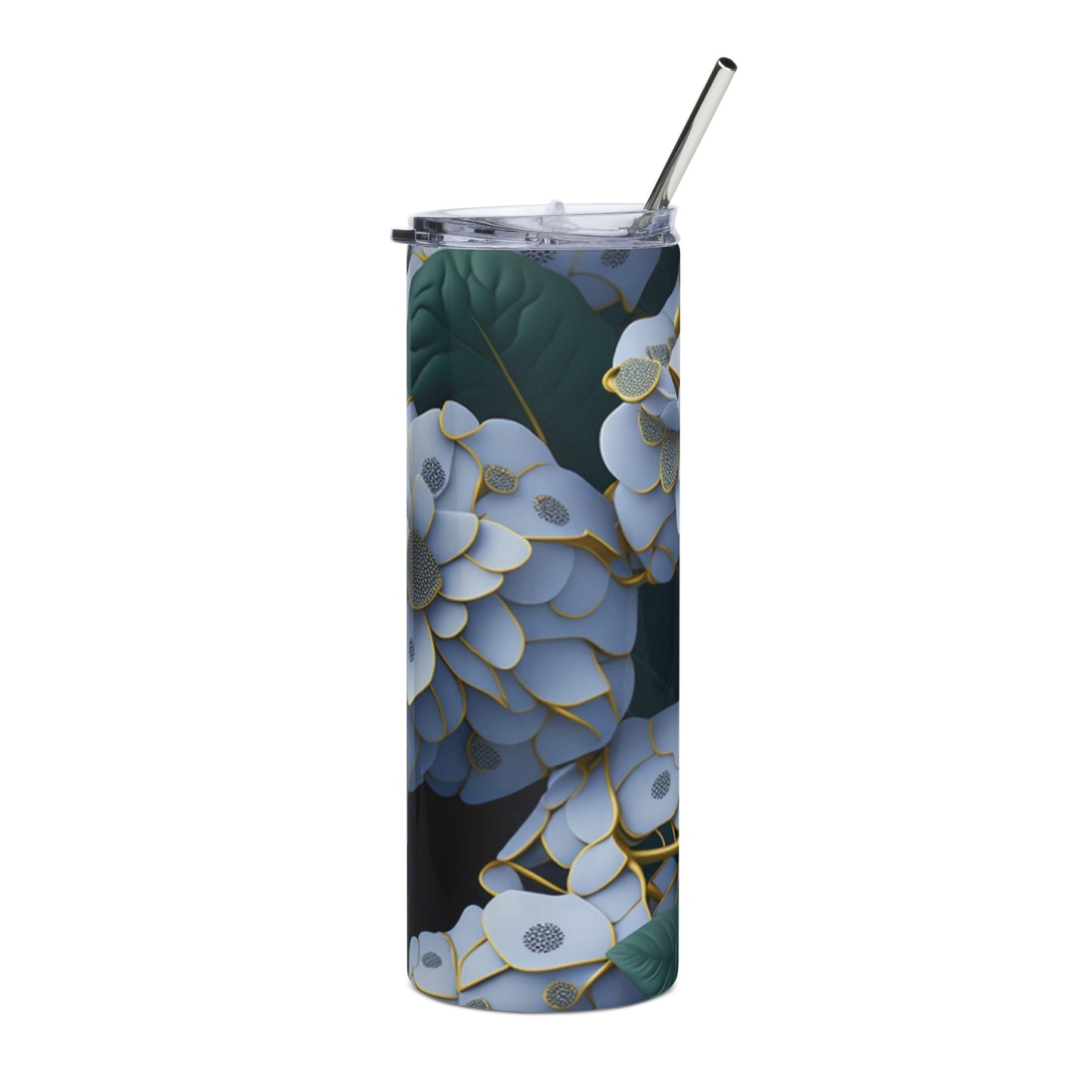 Hydrangea 1 Stainless steel tumbler