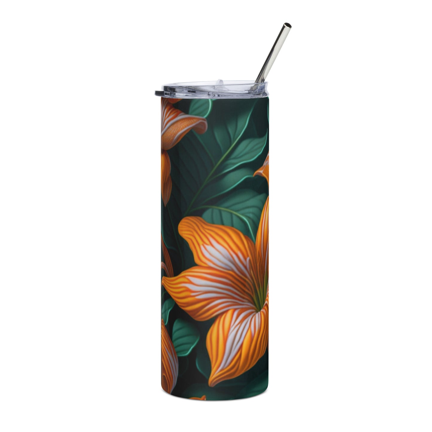 Lilies 1 Stainless steel tumbler