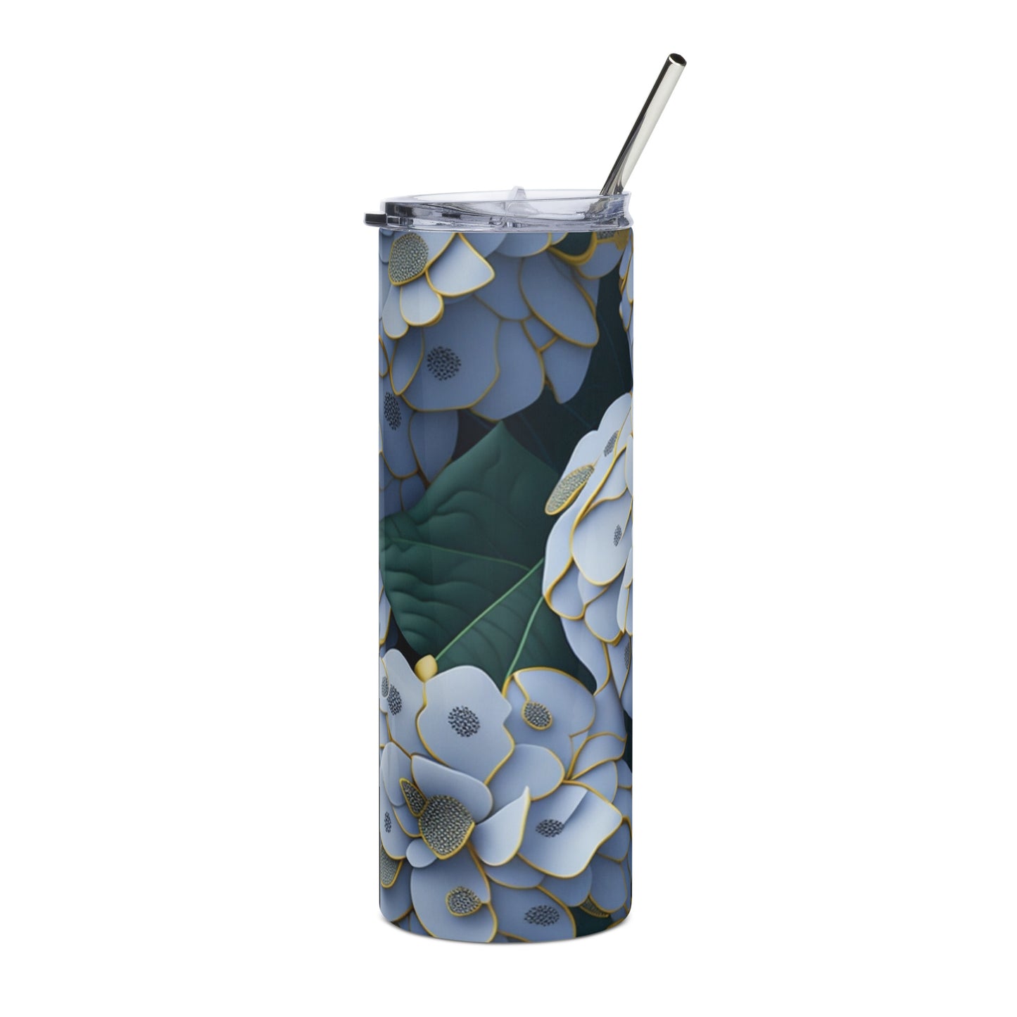 Hydrangea 1 Stainless steel tumbler